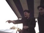 Phil addresses a friend
